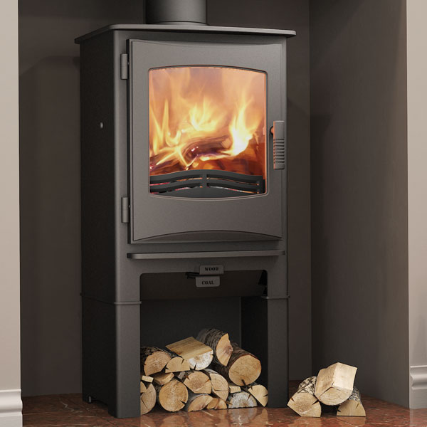 Evolution Ignite 5kw Defra Multifuel Stove With Log Store Evolution Ignite 5kw Defra Multifuel Stove With Log Store