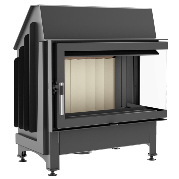 Kratki Zibi 11kw Inset Wood Burning Stove With Right Side Glass - ZIBI/P/BS Kratki Zibi 11kw Inset Wood Burning Stove With Right Side Glass - ZIBI/P/BS