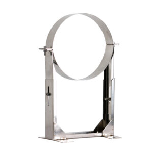 Adjustable Wall Bracket Support 130-210mm For Twin Wall Flue Pipe - 6" (150mm)
