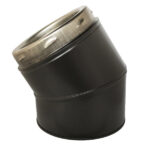 Elbow 30° Inc Locking Band Sflue Black - 5" (125mm)