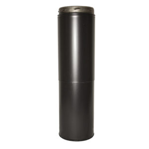 Twin Wall 350-530mm Adjustable Length  - 6" (150mm) - Sflue Black