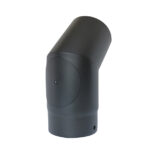 45° Elbow With Door 7" (175mm) - Matt Black