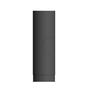 500mm Starter Pipe With Door 6" (150mm) - Matt Black