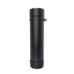 500mm 1 Part Adjustable Pipe 5" (125mm) - Matt Black