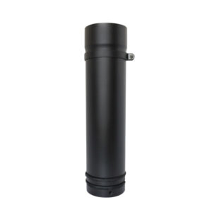 500mm 1 Part Adjustable Pipe 5" (125mm) - Matt Black