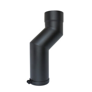 Adjustable Offset Pipe 6" (150mm) - Matt Black