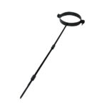 Adjustable Wall Bracket 4" (100mm) - Gloss Black