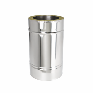 Adjustable Length 250mm-350mm Twin Wall Insulated Flue Pipe - 5" (125mm)