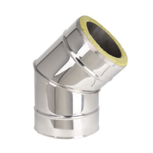 Elbow 45° Twin Wall Insulated Flue Pipe - 5" (125mm)
