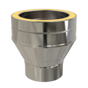 KW Pro Adapter From Single Wall To Twin Wall - 5" (125mm)