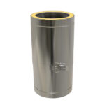 KW Pro 250mm-350mm Adjustable Length Twin Wall Flue Pipe - 8" (200mm)
