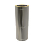 KW Pro 350mm-500mm Adjustable Length Twin Wall Flue Pipe - 8" (200mm)