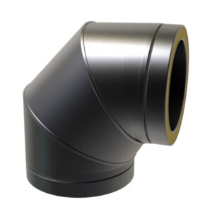 KW Pro 90° Elbow - 3" (80mm) -  Black