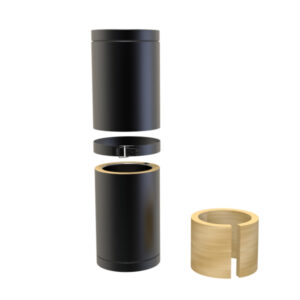 KW Pro Adjustable Length 250mm-350mm - 3" (80mm) -  Black