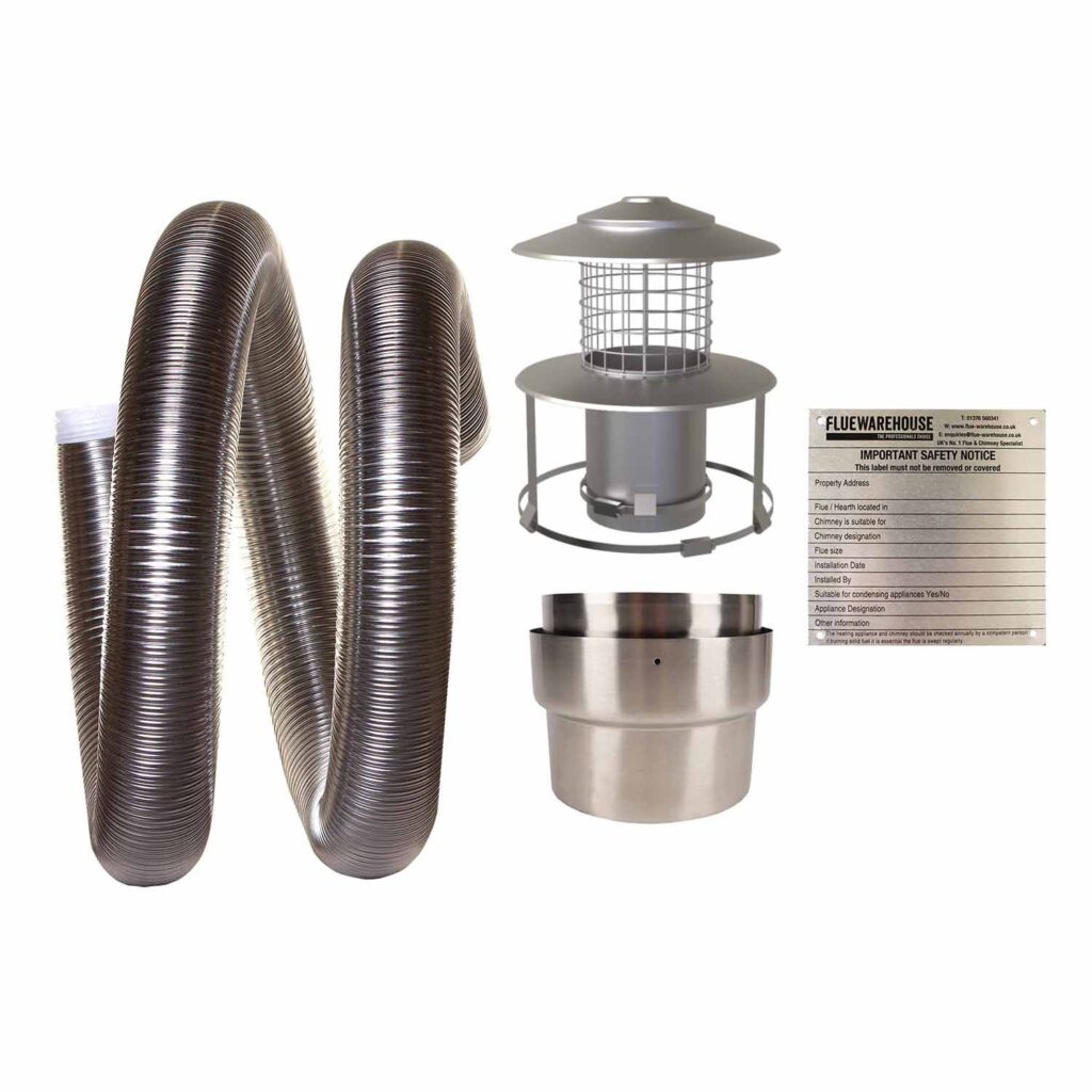 Image on Glowing Embers - UK Fireplaces and Stoves - LINER KIT 3 newcowl