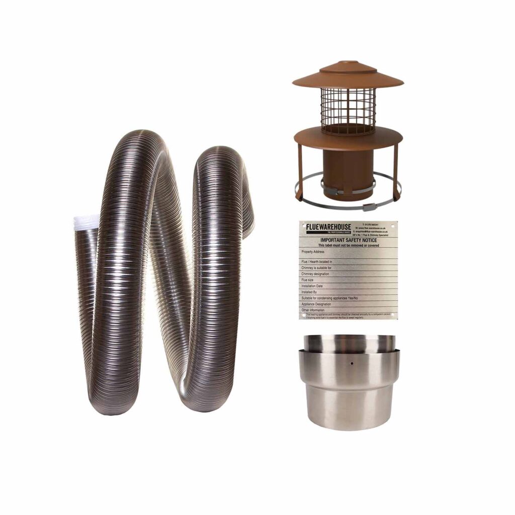 Image on Glowing Embers - UK Fireplaces and Stoves - LINER KIT 7 newcowl