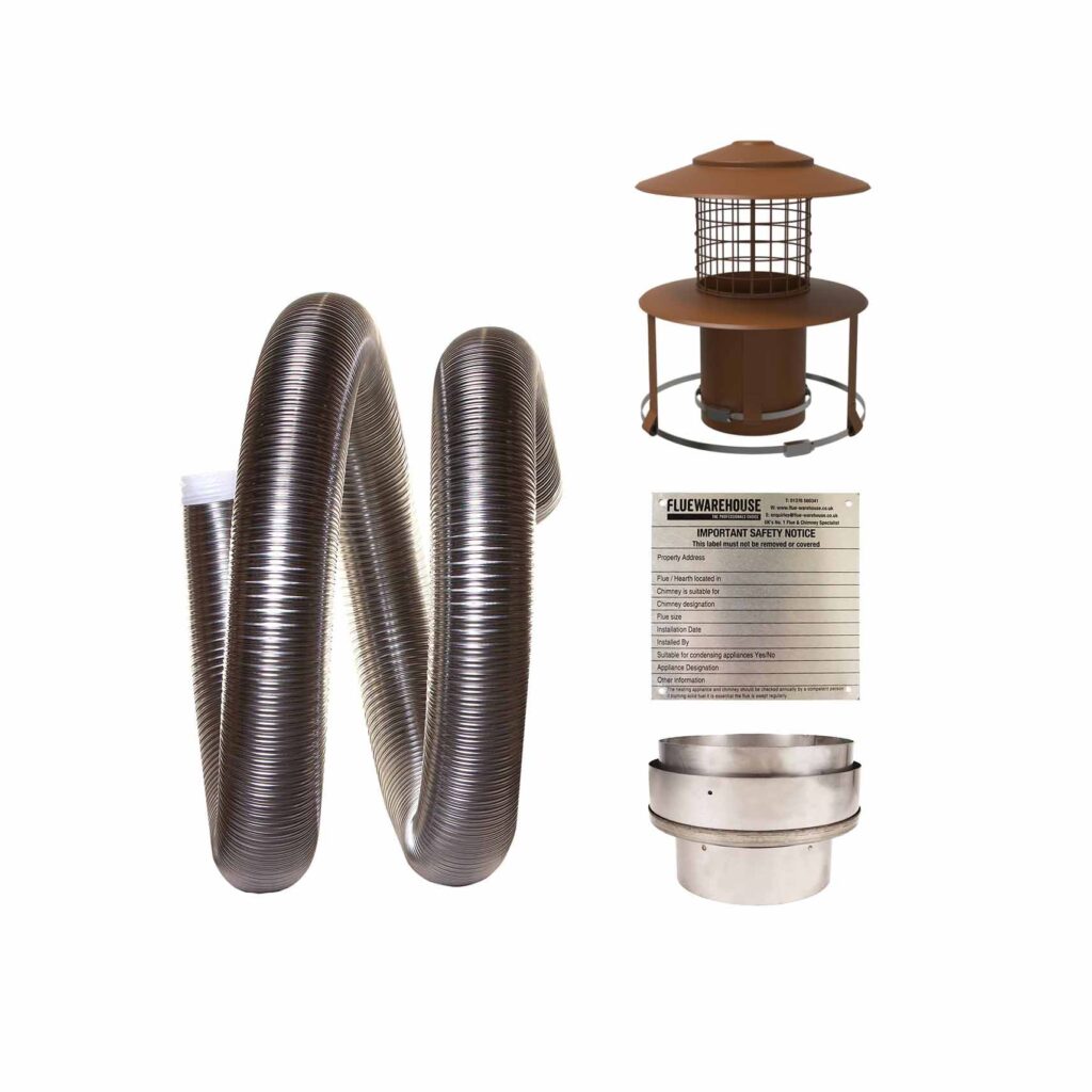 Image on Glowing Embers - UK Fireplaces and Stoves - LINER KIT 8 newcowl