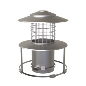 Pot Hanger with rain cap mesh (Stainless Steel) - 5"
