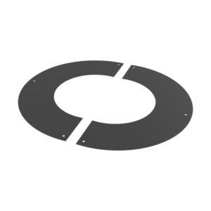 KW Pro 90° Round Finishing Plate - 5" (125mm) - Black