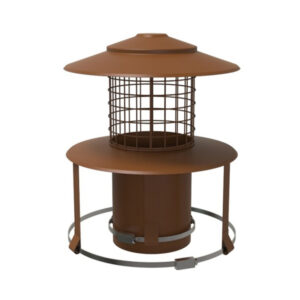 Pot Hanger with rain cap mesh (Terracotta) - 7"