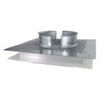 Ventilated Ceiling Support White Plate - 5" (125mm) - Sflue