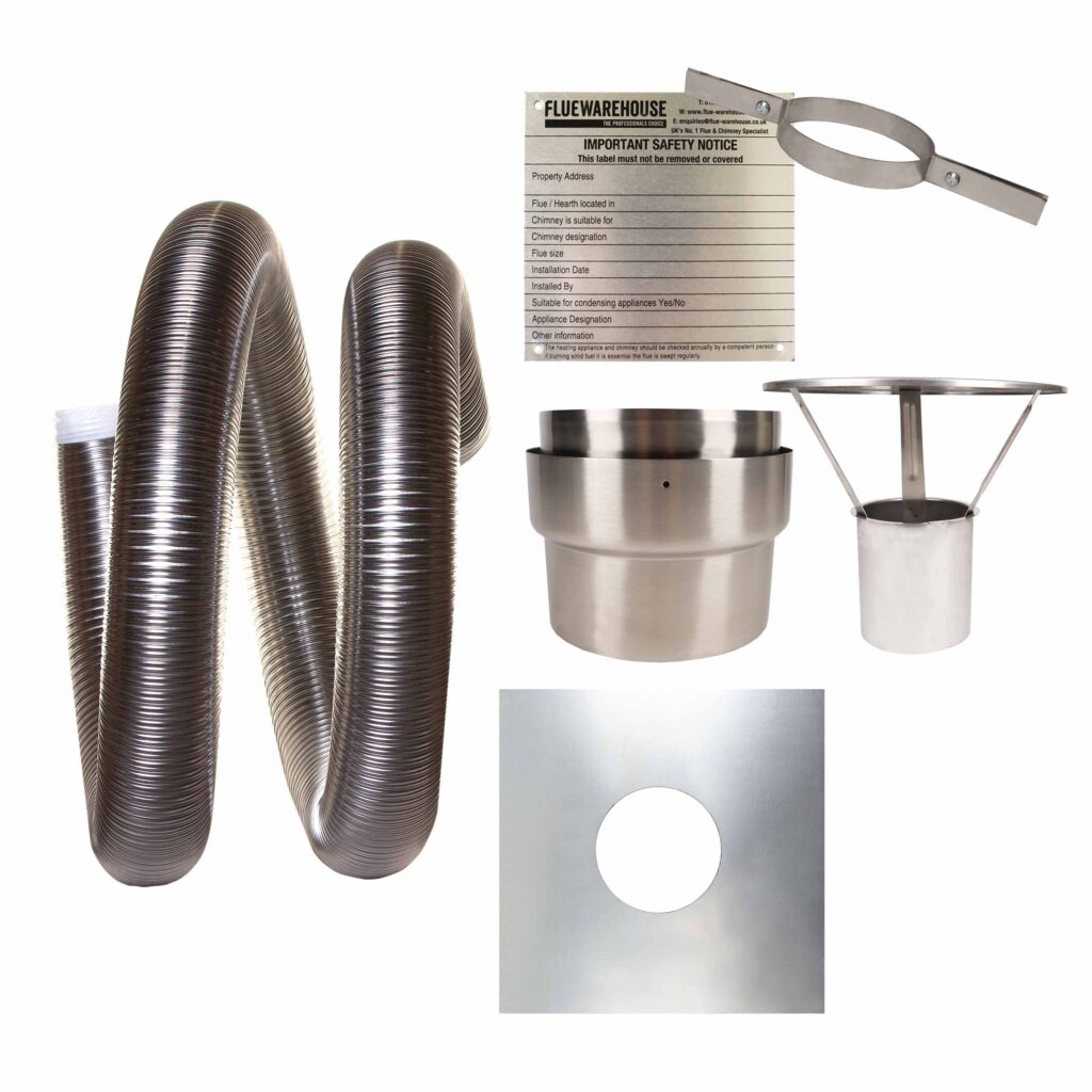 Image on Glowing Embers - UK Fireplaces and Stoves - chimney liner kit 02 inc liner