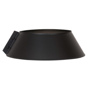 Storm Collar For Twin Wall Flue Pipe - 5" (125mm) - Black