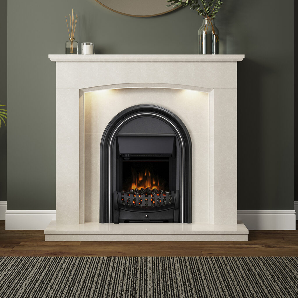 Image on Glowing Embers - UK Fireplaces and Stoves - ABBEY CLOSEUP