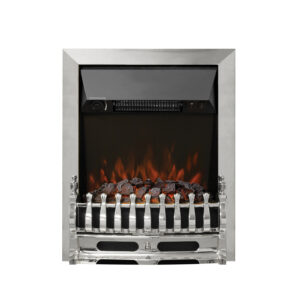 Be Modern Bayden Inset LED Electric Fire With Coal Effect - Chrome