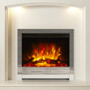 ETA EARLY MARCH - Be Modern Beam 22" Inset LED Electric Fire - Chrome
