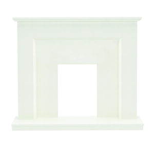 Be Modern Madalyn 52" Marble Fire Surround - Rebate 75mm - White