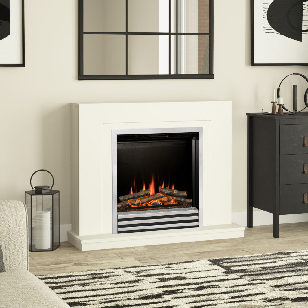 Image on Glowing Embers - UK Fireplaces and Stoves - COLBY ROOM SOFTWHITE CLOSEUP
