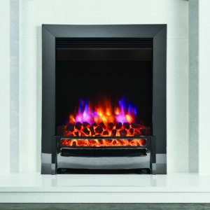 Be Modern Ember Inset LED Electric Fire - Black Nickel