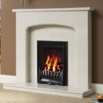 Be Modern Tasmin Marble Fire Surround With Lights - Rebate 75mm - White