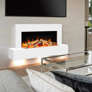 Celsi Firebeam XL Illumia 800 Electric Fire Surround Suite - Smooth White