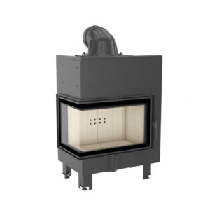 Kratki MBM 10kw Inset Wood Burning Stove With Left Connected Side Glass - MBM/L/BS