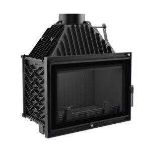 Kratki Oliwia 16kw Inset Wood Burning Stove With Black Glass Edge - OLIWIA/DECO/150
