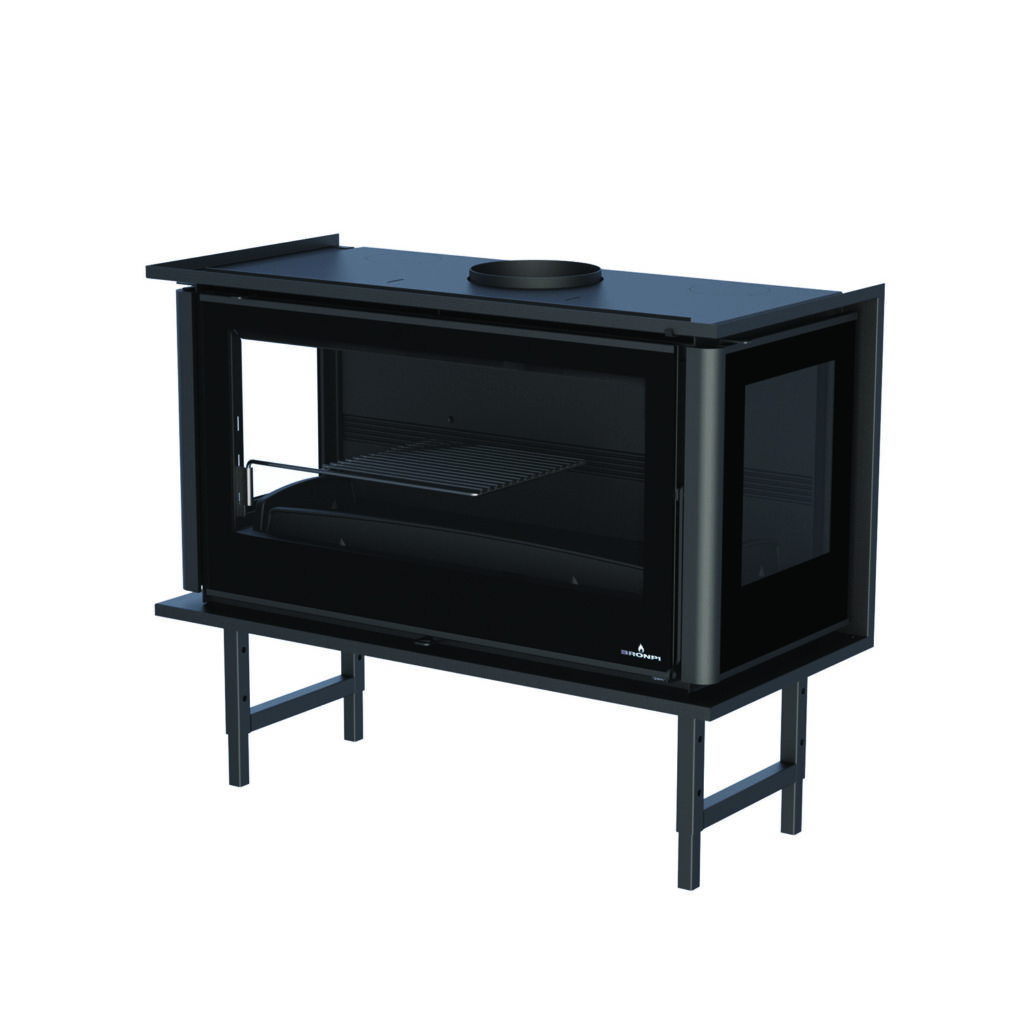 Image on Glowing Embers - UK Fireplaces and Stoves - Paris 90 3C Vision SIDEGLASS