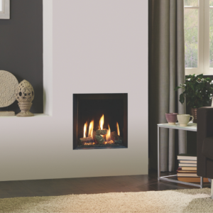 Gazco Riva2 400 - 3.8kw Gas Fire With Black Glass Lining & Conventional Flue - LPG