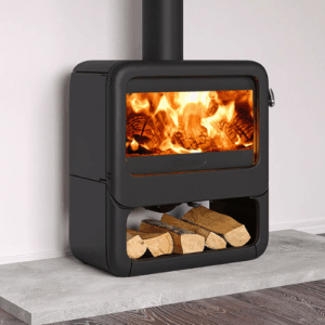 Dovre Rock 500 9kw Wood Burning Stove With Log Store