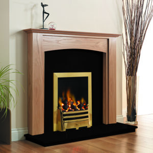 Pure Glow Stretton 48" Natural Oak Surround
