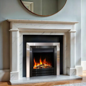 Celsi Ultiflame Ultra FX Acero 1.5kw Electric Fire Chrome & Black Nickel