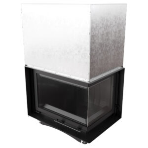 Kratki Zuzia 16kw Inset Wood Burning Stove With Right Side Glass & Guillotine Door - ZUZIA/P/BS/G