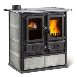 La Nordica Rosetta Sinistra BII 7.3kw Wood Burning Cooker - Natural Stone