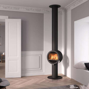 Nordpeis Me 5.8kw Wood Burning Stove With Pedestal