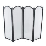 Dynasty Firescreen 4 Fold Height 25" - Black