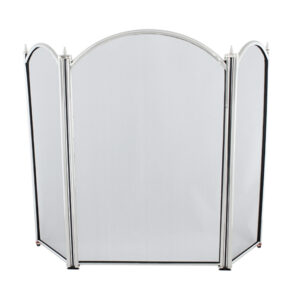 Dynasty Firescreen 3 Fold Height 29" - Pewter Plated
