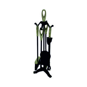 Black & Satin Nickel Companion Set - Loop Top