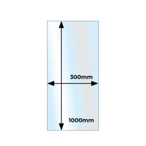 Insert Glass Hearth - 12mm x 1000mm x 300mm