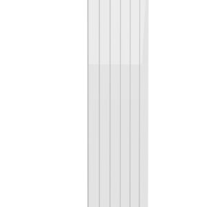 Reina Casina Single Vertical Designer Aluminium Contemporary Panelled Radiator - White